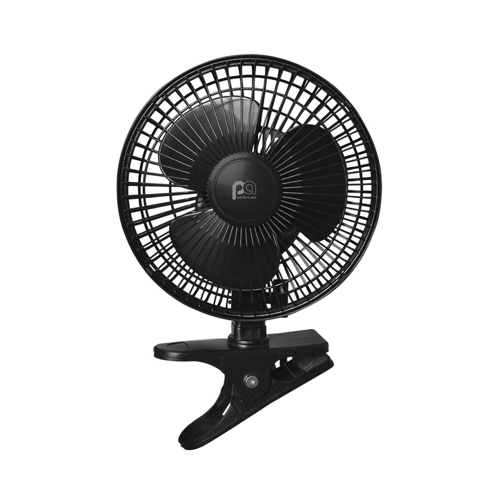 2-in-1 6" Clip-On Fan with Table Top Adapter and Fully Adjustable Fan Head