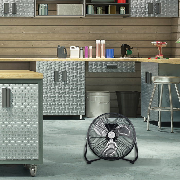 12” High Velocity Fan with Adjustable Tilting Head, 3 Speed Settings