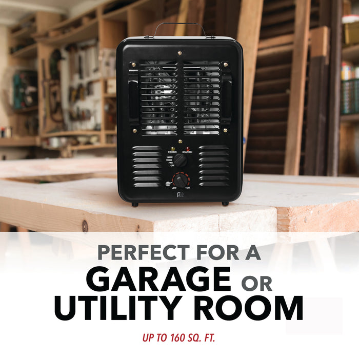 15 inch 1500/1300W Milkhouse Heater with 3 Prong Power Cord