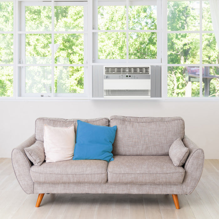 12,000 BTU Flat Panel High-Efficiency Air Conditioner with Wireless Smart Controls