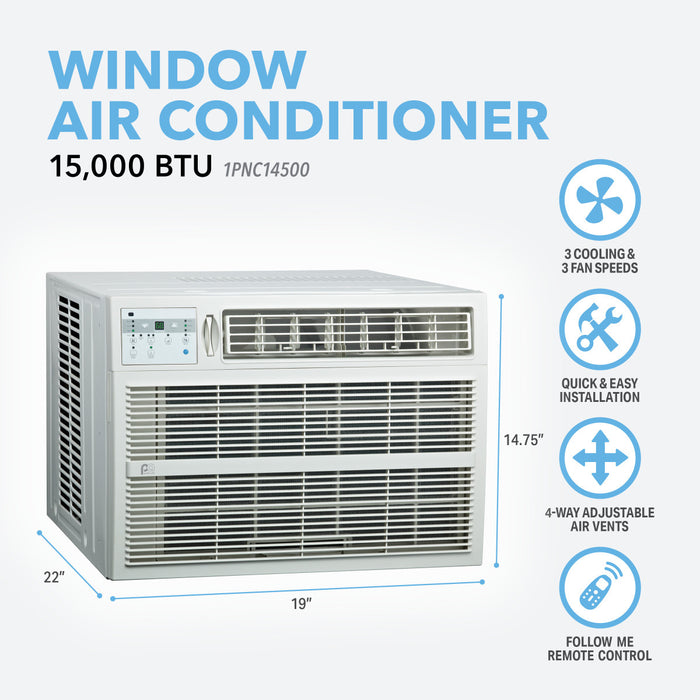 14,500 BTU Non-Energy Star Window Air Conditioner with Remote Control