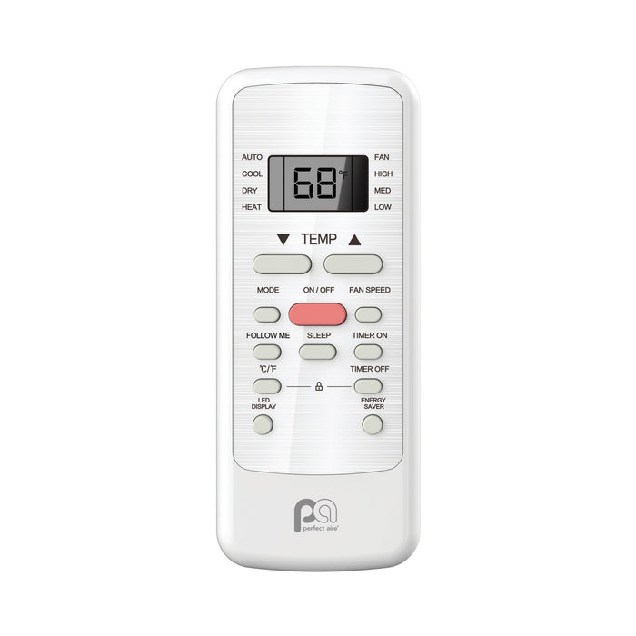 8,000 BTU 115V Cool/Heat Window Air Conditioner with 3,500 BTU Electric Heat, Follow-Me Remote Control