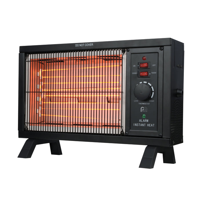 1500/1250W Radiant 11" Heater, Black