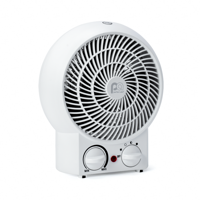 1500/900/600W 9" Heater with Fan-Only Mode, White