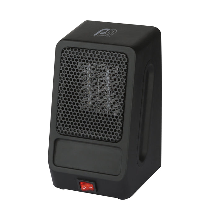 400W Compact Personal 7" Ceramic Heater, Black