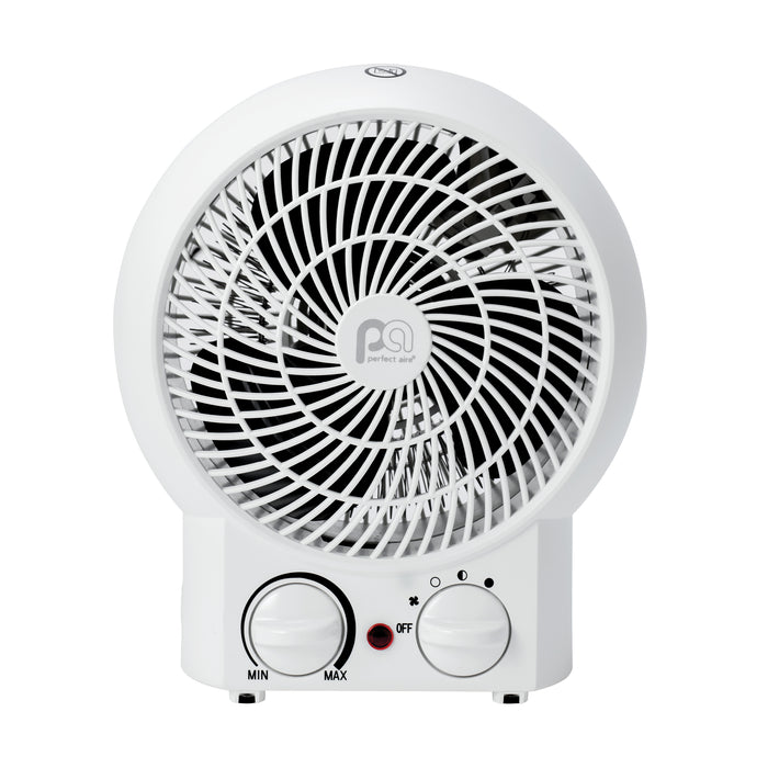 1500/900/600W 9" Heater with Fan-Only Mode, White