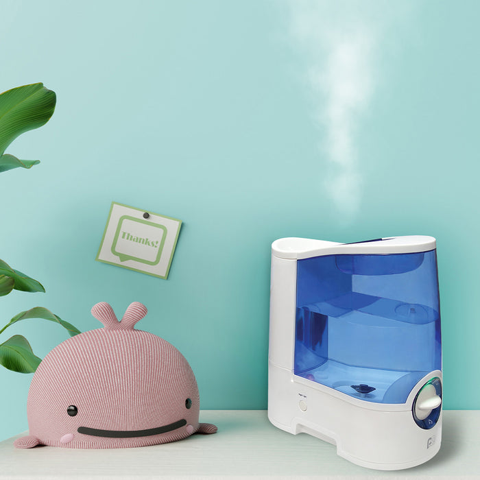1.0 Gallon Table-Top Warm Mist Humidifier with Medicine Cup and Night Light