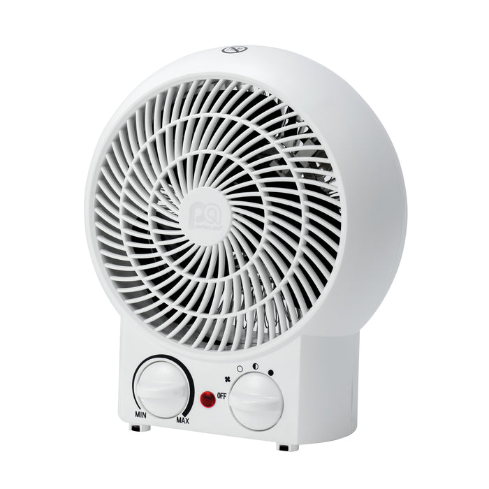 1500/900/600W 9" Heater with Fan-Only Mode, White