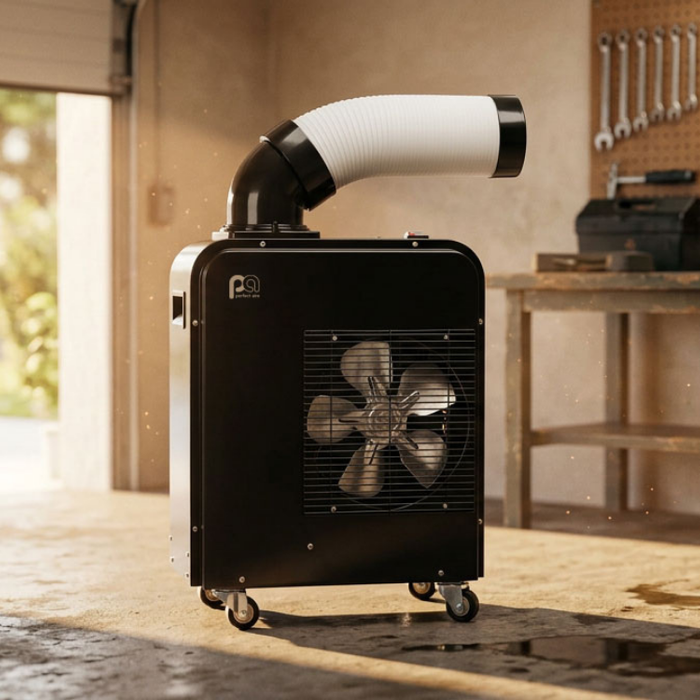 How to Stay Cool in a Garage Gym or Workshop When It's Brutal Outside