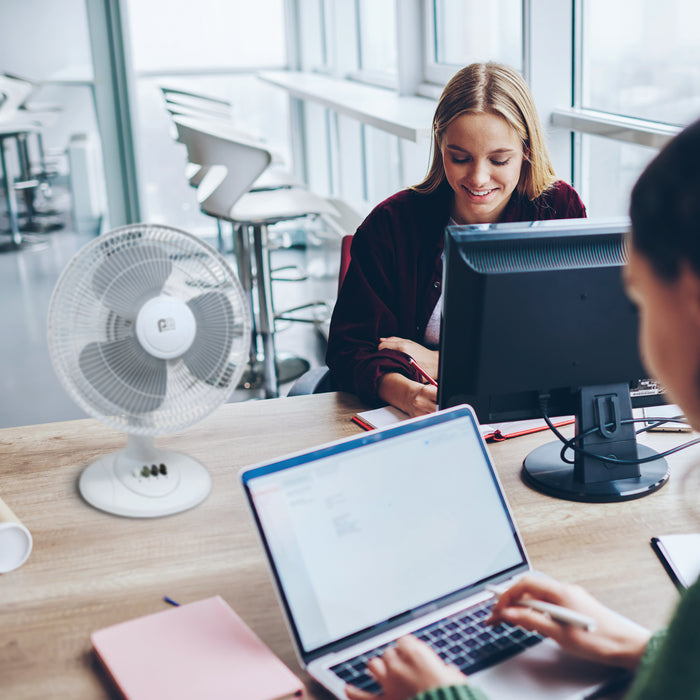 12" Table Top Fan with 3 Cooling Speeds and Oscillation Function