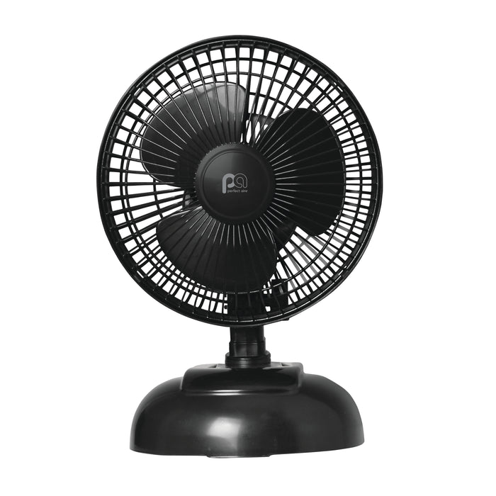2-in-1 6" Clip-On Fan with Table Top Adapter and Fully Adjustable Fan Head