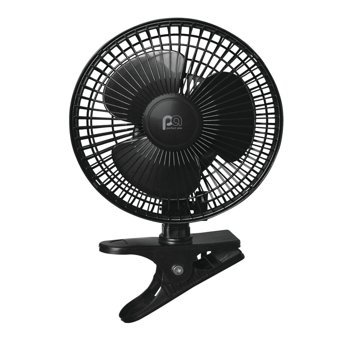 2-in-1 6" Clip-On Fan with Table Top Adapter and Fully Adjustable Fan Head