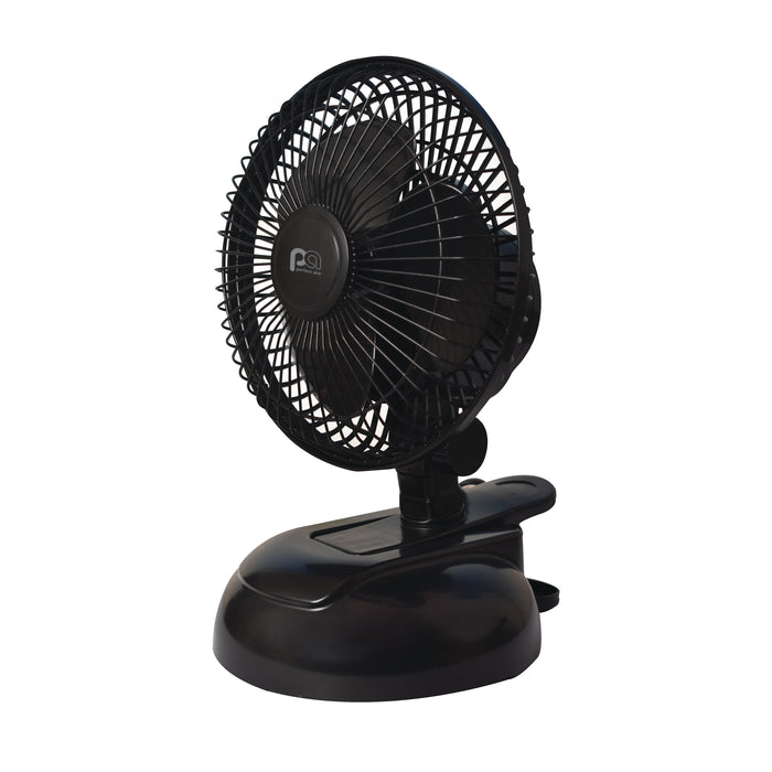 2-in-1 6" Clip-On Fan with Table Top Adapter and Fully Adjustable Fan Head