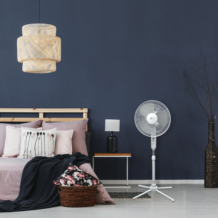 16" Pedestal Fan with Wide-Angle Oscillation and 3 Powerful Fan Speeds