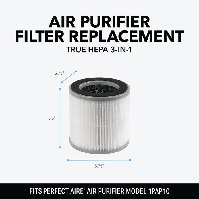 Replacement filter for 1PAP10 Desktop HEPA Air Purifier