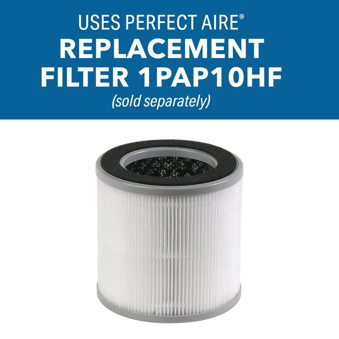 Desktop H13 HEPA Air Purifier with 3-Stage Filtration, Quiet Operation, and Child Lock