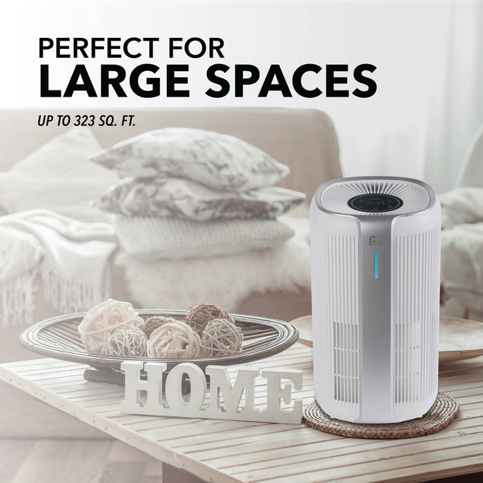 16-inch H13 HEPA Air Purifier with Real-Time Air Quality Display and 3 Fan Speeds