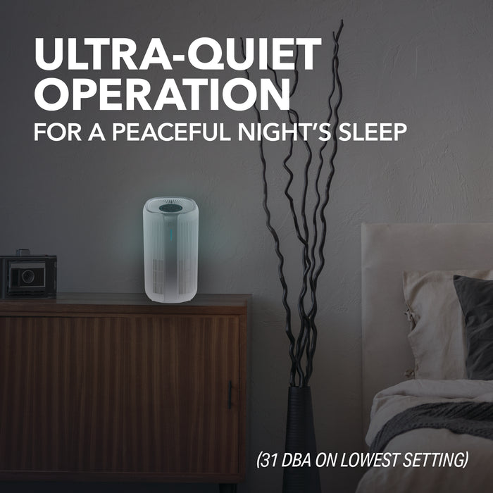 16-inch H13 HEPA Air Purifier with Real-Time Air Quality Display and 3 Fan Speeds