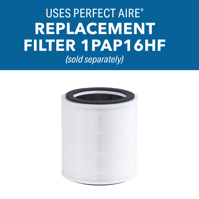 16-inch H13 HEPA Air Purifier with Real-Time Air Quality Display and 3 Fan Speeds