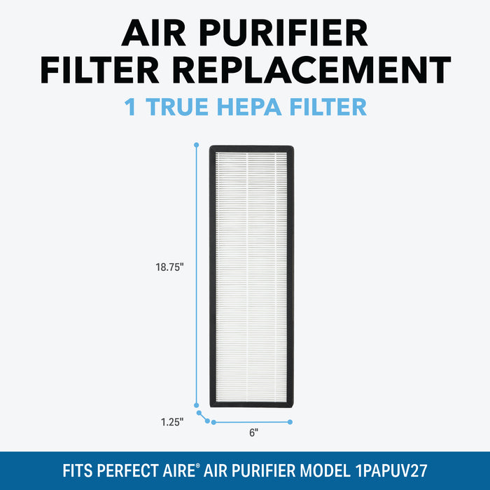 Replacement True HEPA Filter for the 1PAPUV27 Air Purifier