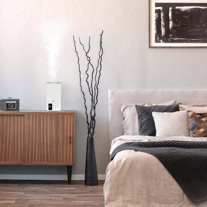1.32 Gallon Ultrasonic Cool/Warm Mist Hybrid Humidifier with top-fill tank, remote control
