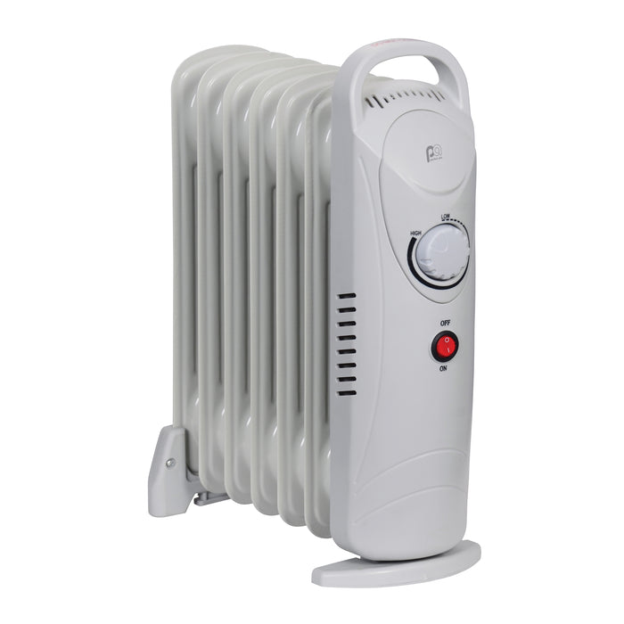 15" 700W 7-Fin Compact Oil-Filled Radiator Heater