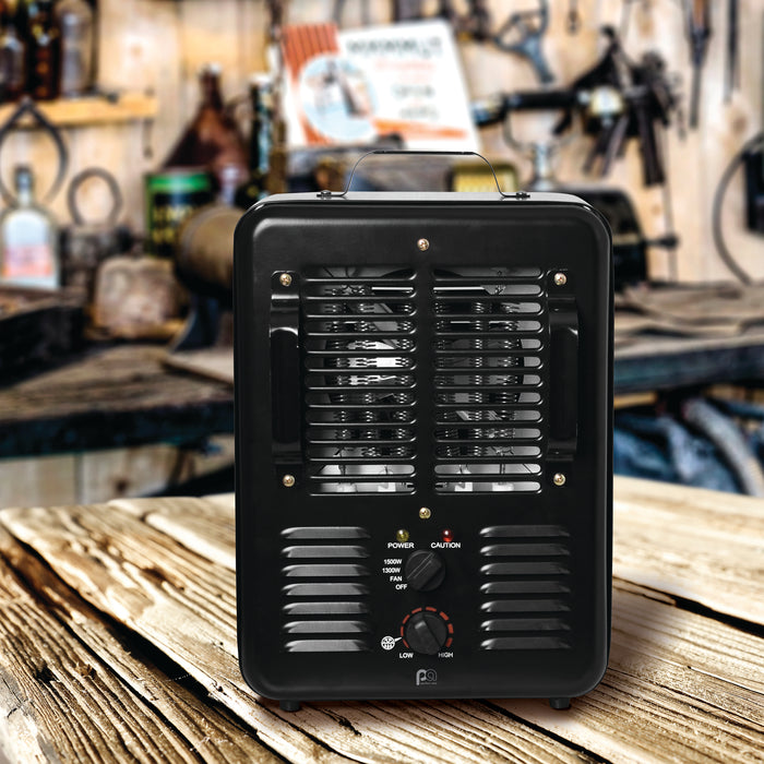 15" 1500/1300W Milkhouse Heater with 2 Prong Power Cord
