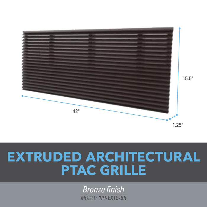 PTAC Extruded Architectural Grille - Bronze