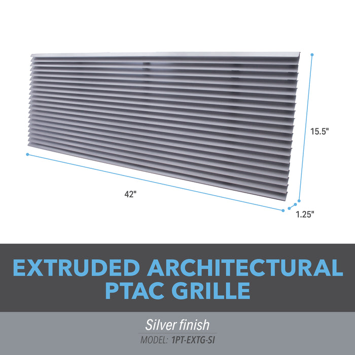 PTAC Extruded Architectural Grille - Silver