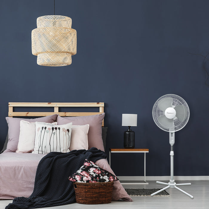 16" Pedestal Fan with Wide-Angle Oscillation and 3 Powerful Fan Speeds