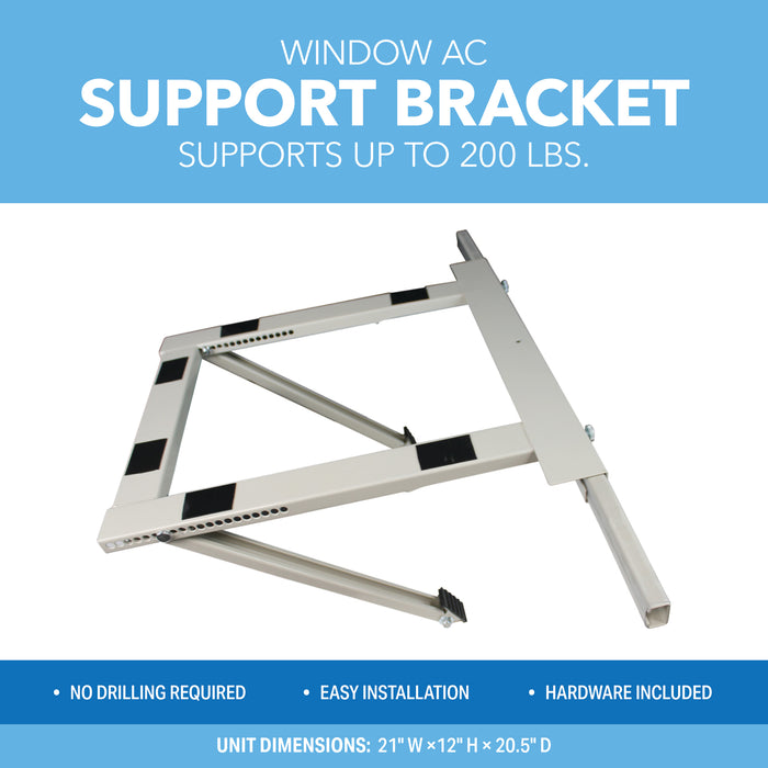 Universal Window Air Conditioner Support Bracket for Units up to 25,000 BTU