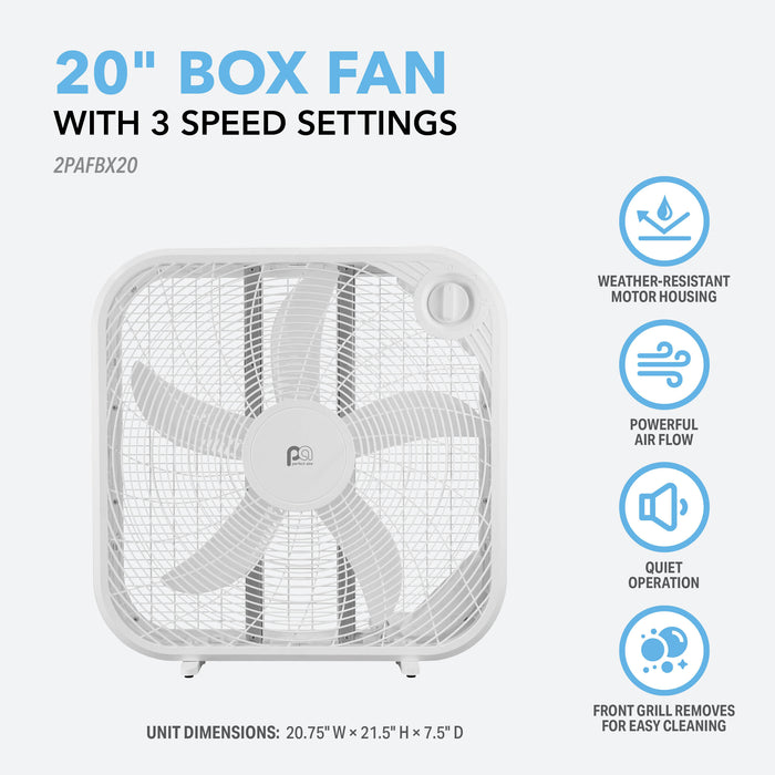 20" Weather-resistant Box Fan
