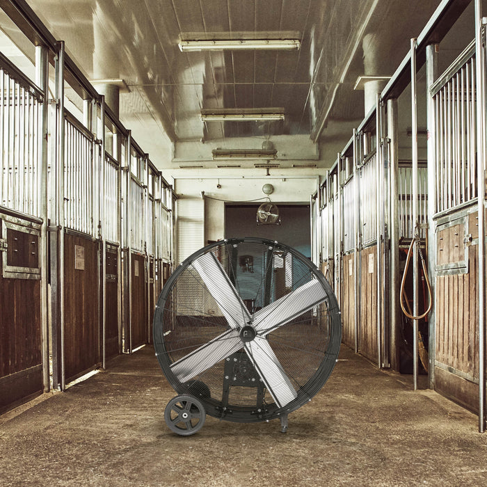 42" Heavy-Duty High Velocity Belt Drive Drum Fan