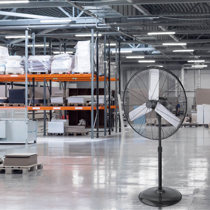 30" Heavy-Duty Oscillating High Velocity Pedestal Fan