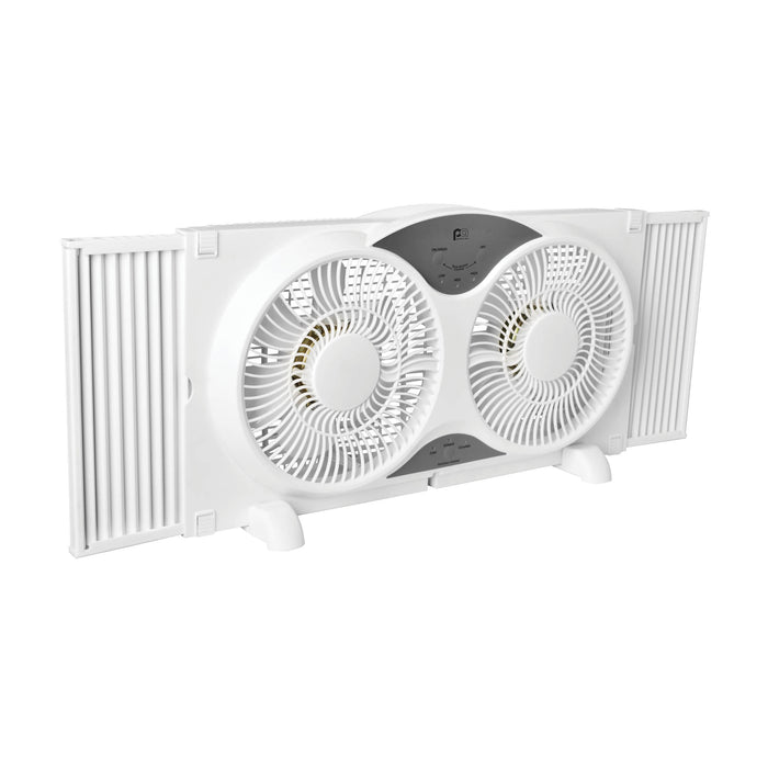 9" Reversible Twin Window Fan with Remote control