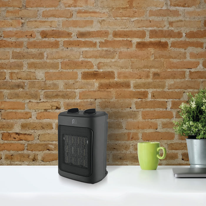 9" 1500/900/750W Ceramic Heater with Fan-Only Mode