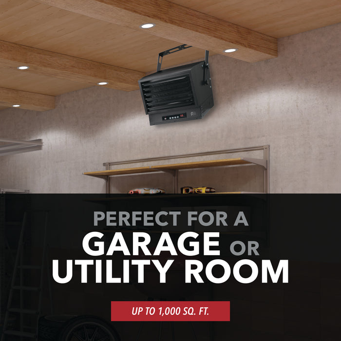 10,000/6,500W 240V Ceiling Mount Garage Utility Heater with Remote Control
