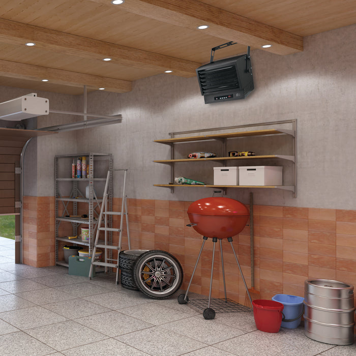 10,000/6,500W 240V Ceiling Mount Garage Utility Heater with Remote Control