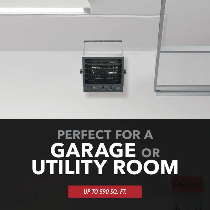 5,000/4,000/3,000W 240V Ceiling Mount Garage Utility Heater