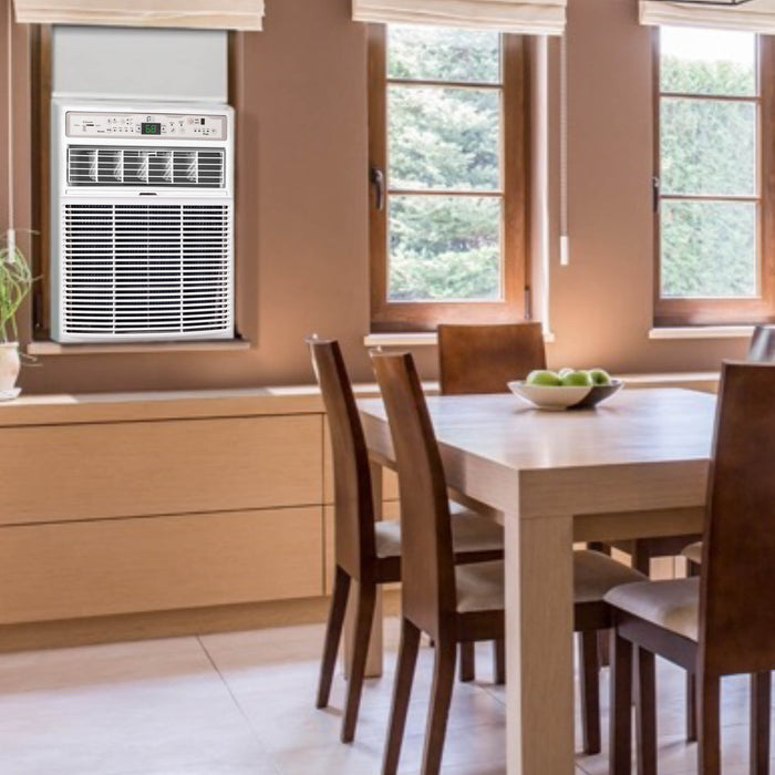 10,000 BTU 115V Casement Slider Window Air Conditioner with Follow-Me Remote Control