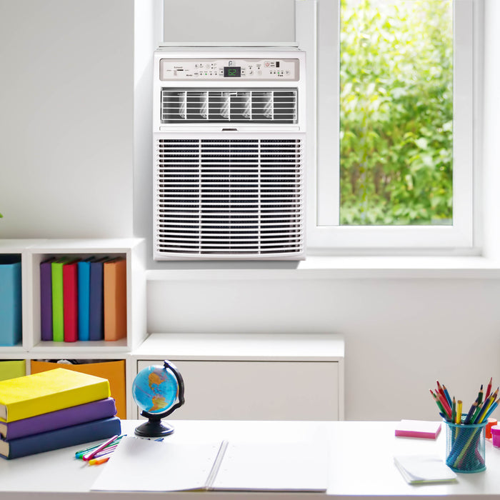 10,000 BTU 115V Casement Slider Window Air Conditioner with Follow-Me Remote Control