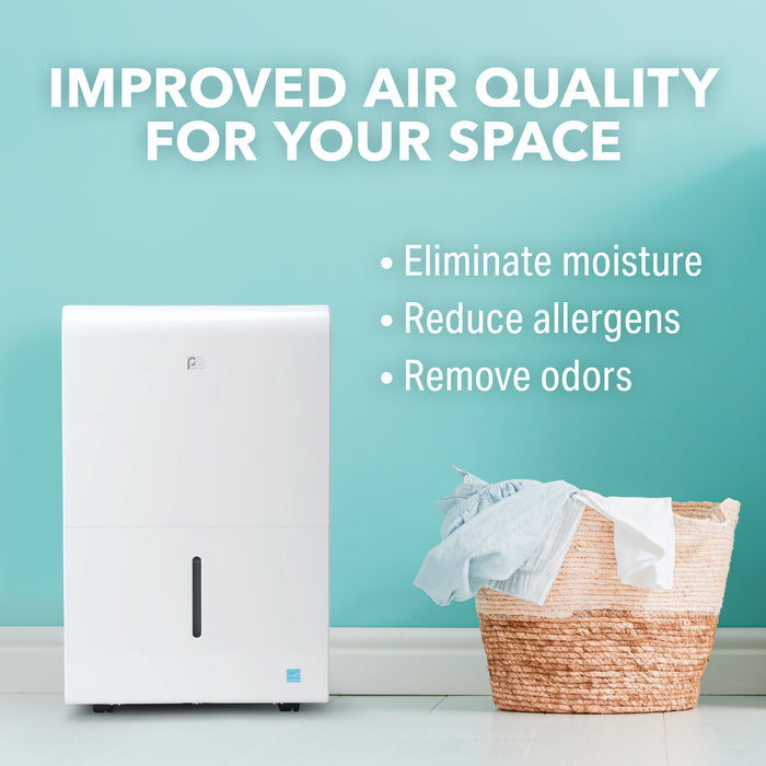 50-Pint ENERGY STAR Dehumidifier With Built-In Pump to Drain up to 16' Vertical Feet
