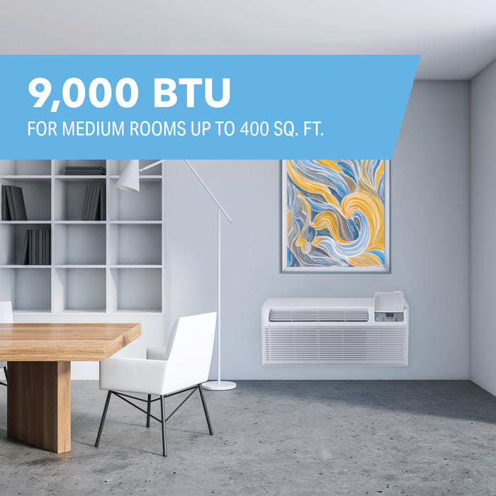 9,200 BTU 230V PTAC w/ 3.5 kW Electric Heat Assist