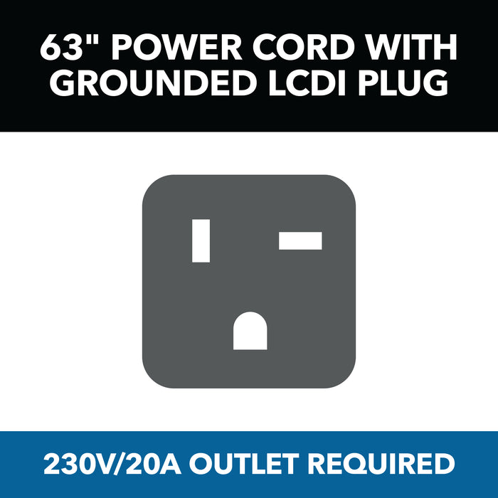 12,000 BTU 230V PTAC w/ 3.5 kW Electric Heat Assist