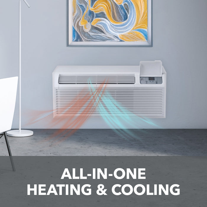 12,000 BTU 230V PTAC Heat Pump w/ 3.5 kW Electric Heat Assist