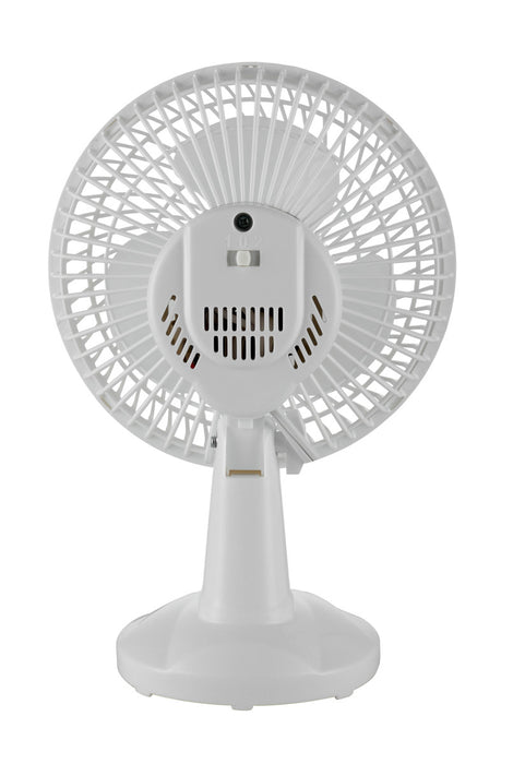 2-in-1 6" Clip-On Fan with Table Top Adapter and Fully Adjustable Fan Head