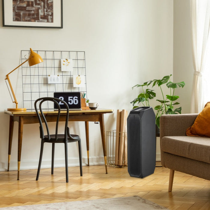 3-in-1 Air Purifier with UVA LED Light, HEPA and Activated Carbon Filters