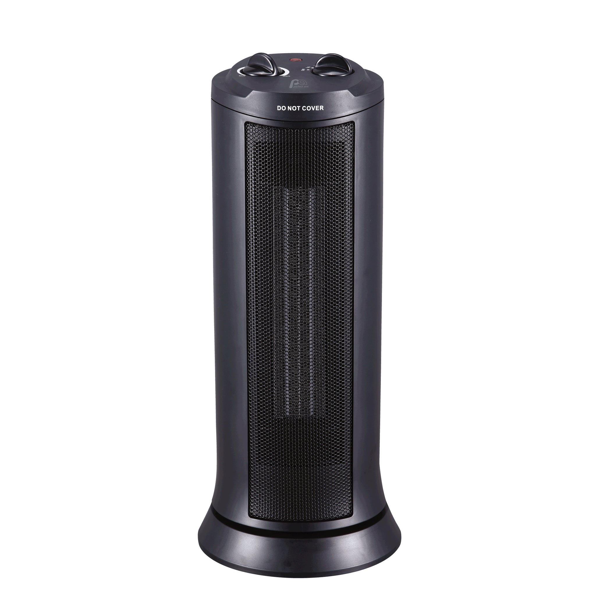 1500/900W Oscillating 17" Ceramic Heater, Black — Perfect Aire