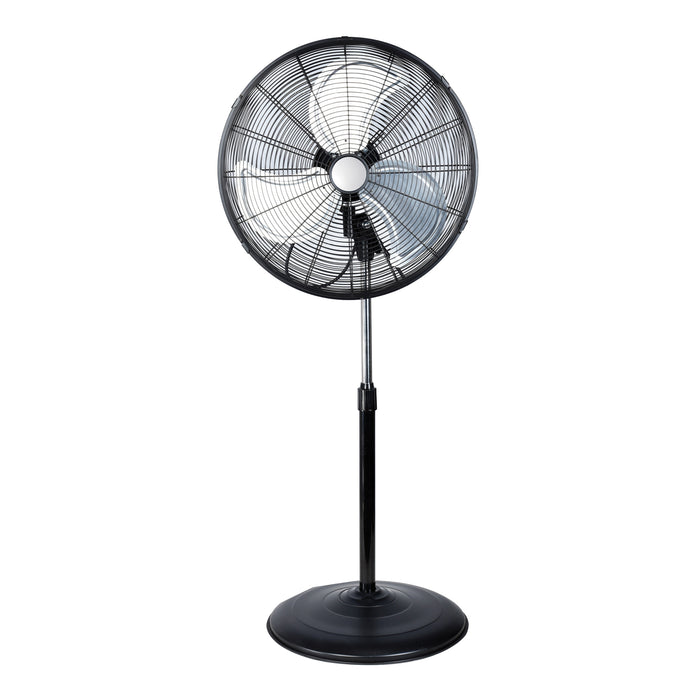 20” High-Velocity Oscillating Pedestal Fan with Industrial-Grade Aluminum Blades
