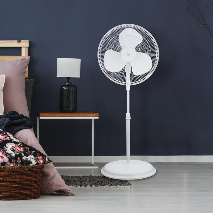 16" Pedestal Fan with Wide-Angle Oscillation and 3 Powerful Fan Speeds